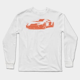 Lamborghini Aventador Chartreuse Long Sleeve T-Shirt